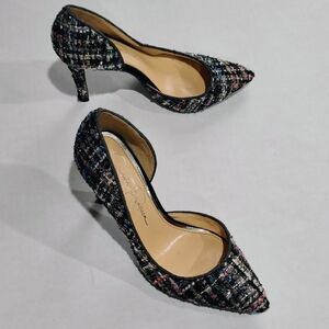 Jessica Simpson Elegant Multicolor Tweed Women's Heels Size 6M